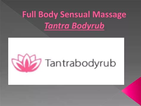 Full Body Sensual Massage Whore Yangp yong